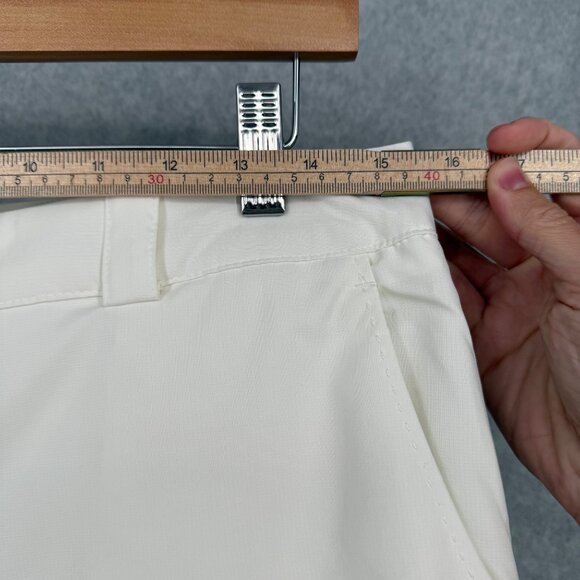 Nike Womens Dri-Fit Golf Tour Shorts Size 8 White Performance Stretch 10" Inseam - Picture 9 of 11